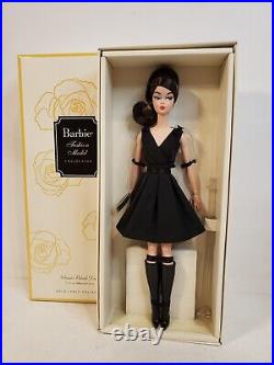 Classic Black Dress Brunette Silkstone Barbie Doll 2016 Gold Mattel Dwf53 Nrfb