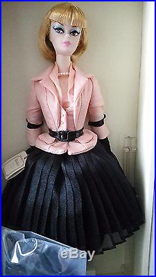 Collectible Barbie Doll Silkstone Afternoon Suit In Pink And Black 2011 Nrfb