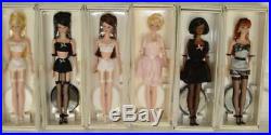Complete Set of 6 Silkstone Lingerie Barbies NRFB Great for Collector