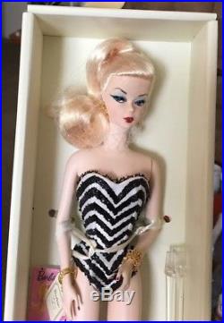 DEBUT SILKSTONE Barbie Fashion Model Collection, Blonde Black & White Bathing