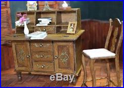 Doll Furniture Desk with Chair 1/6 scale Barbie Silkstone Royalty