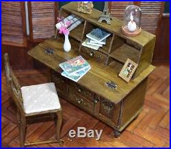 Doll Furniture Desk with Chair 1/6 scale Barbie Silkstone Royalty