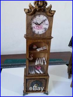 Doll Furniture Stand Clock 1/6 scale Barbie Silkstone Royalty