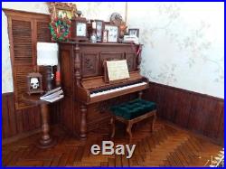 Doll Furniture upright Piano & Bench 1/6 scale Barbie Silkstone Royalty