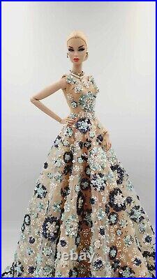 Dress HAND MADE new for doll barbie model silk stone new ooak