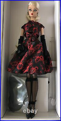 Elegant Rose Cocktail Dress Silkstone Poseable Barbie Doll & Hat, Gloves & Purse
