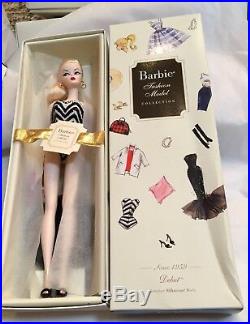 Fashion Model DEBUT Silkstone Barbie Item #N5006 NRFB 50th Anniv. Bad Box