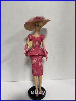 Fashionably Floral Silkstone Barbie Doll Gold Label With Extra Dress