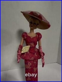 Fashionably Floral Silkstone Barbie Doll Gold Label With Extra Dress