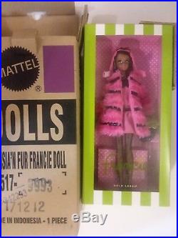 Francie Fuchsia'N Fur Barbie Silkstone Doll 2012 #W3517 In Original Box H72