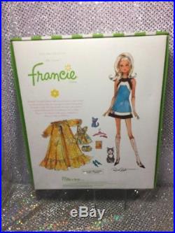 Francie Silkstone Barbie Doll Set 2011 Reproduction Gold Label W3469 Mint Nrfb