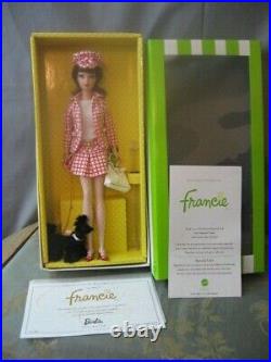 Francie Silkstone Check Please Doll Nrfb With Gold Label T7943 Barbie Line