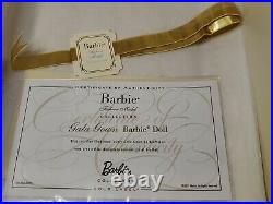 Gala Gown Silkstone Barbie Doll 2011 Gold Label Mattel W3496 Nrfb