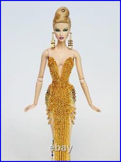 Gold Bead Evening Gown Dress Fashion Royalty Fr2 Nuface Silkstone Barbie Doll