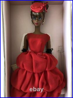 Gold Label Nostalgic Little Red Cocktail Dress Silkstone Black Barbie Doll