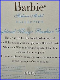 Highland Fling Barbie J0939 Silkstone Fmc 2005 Bc Gold Label