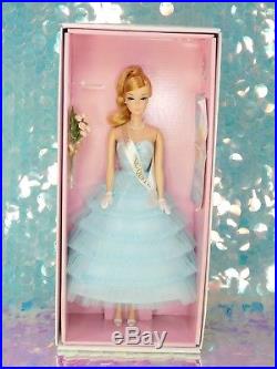Homecoming Queen Barbie Doll Blonde Repro Aqua Gown Willows WI Fan Club CJF57(M)