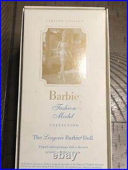 Lingerie Barbie Doll #1 Silkstone Fashion Model Gold Label 2000 Mattel NEW