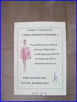 Luncheon Ensemble Blonde Silkstone Barbie -NRFB 2013 Paris LE375 SIGNED