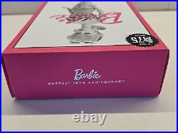 MATTEL 75TH ANNIVERSARY SILKSTONE BARBIE DOLL MINT NRFB Both Box And Doll Mint