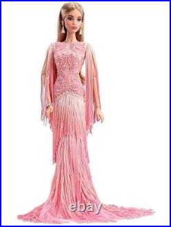 Mattel 2017 COMPLETE FASHION ONLY Platinum Label Blush Fringed Gown Barbie