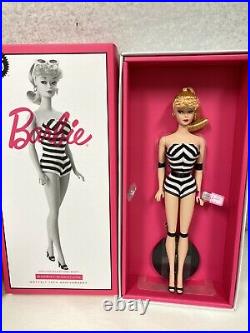 Mattel 75th Anniversary Barbie Silkstone #GHT46 NRFB Original Shipping Carton