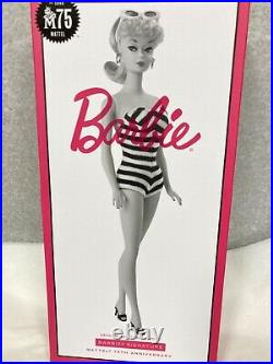 Mattel 75th Anniversary Barbie Silkstone #GHT46 NRFB Original Shipping Carton