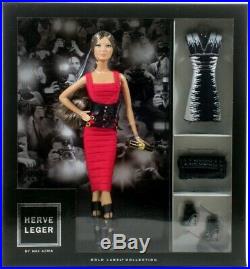 Mattel Barbie Gold Label Collection HERVE LEGER DRESS DOLL by Max Azria 2013 NEW