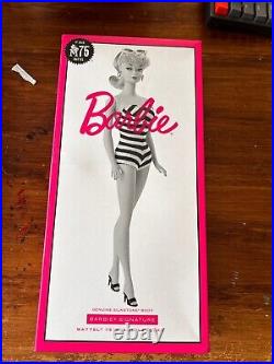 Mattel GHT46 Barbie Silkstone body Signature Mattel 75th Anniversary Doll Mint