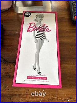 Mattel GHT46 Barbie Silkstone body Signature Mattel 75th Anniversary Doll Mint