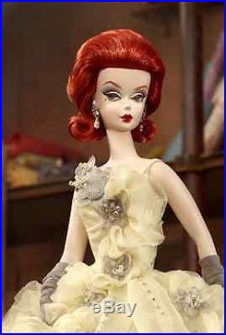 Mint Silkstone Gold Label BFMC Beautiful Gala Gown Red Head Barbie Doll