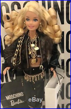 Moschino 2015 Collector Barbie Doll Mini Gift Set- Blonde NRFB HTF-Sold Out