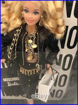 Moschino 2015 Collector Barbie Doll Mini Gift Set- Blonde NRFB HTF-Sold Out