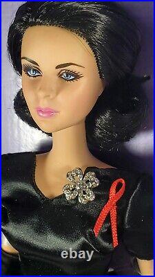 N455 Nrfb Barbie Doll Silkstone Gold Label Elizabeth Taylor Violet Eyes W3495