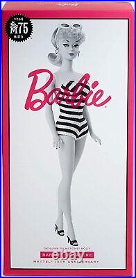 NEW Mattel Barbie 75th Anniversary Silkstone Collector Reproduction Doll