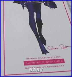 NEW Sapphire Anniversary Barbie Fashion Model Silkstone Collection Doll w CoA