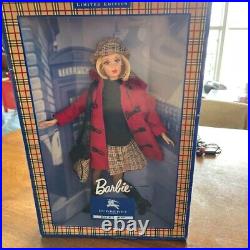 NIB Barbie Doll x Burberry Blue Label Collaboration Limited Edition Very Rare