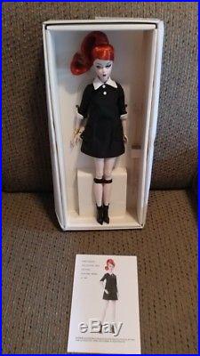 NRFB Barbie Paris Conv Platinum Label Classic Black Dress Redhead Silkstone Doll