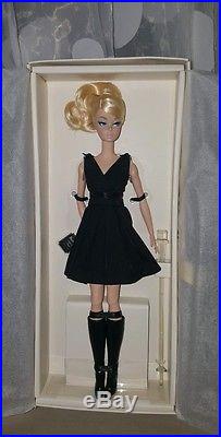 NRFB Barbie Silkstone Classic Black Dress Blond Articulated Body