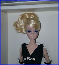 NRFB Barbie Silkstone Classic Black Dress Blond Articulated Body