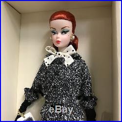 New BFMC Silkstone Barbie Black & White Tweed Suit 2017 Doll NRFB