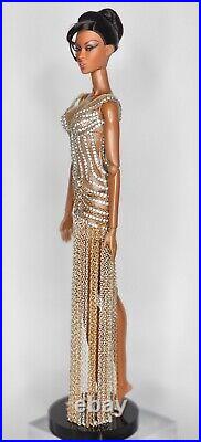 OOAK Gold Chain Gown Dress for Silkstone Barbie Fashion Royalty/IT MIZI