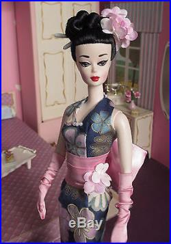 Ooak dressed SILKSTONE Barbie as vintage retro japanese ponytail by Lolaxs