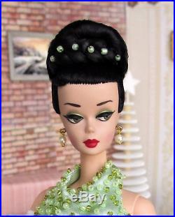 Ooak silkstone Barbie vintage style ponytail updo with evening dress by Lolaxs