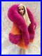 Orange Pink Mink Fur Coat Parka Silkstone Barbie Fashion Royalty dolldimitha