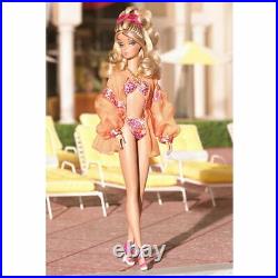Palm Beach Swim Suit Silkstone Barbie BFMC NRFB 2010 Gold 8,000 WW Mattel R4483