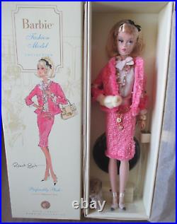 Preferably Pink Silkstone Barbie NRFB M4969 Gold Label Excellent box