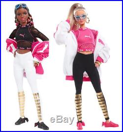 Puma Barbie Dolls AA & Blonde #FJH70, DWF59 2018 NRFB Mattel 50th Anniversary