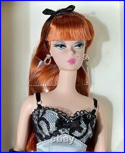 Redhead Lingerie #6 Silkstone Barbie doll pearl gray & black lace 2002 NRFB 5694