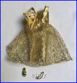 Silkstone Barbie 2002 AA Lingerie Doll Sylvia Campbell Orig Gold Dress LOVELY